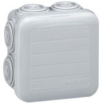 Bote de drivation plexo carr gris d 65x65x40mm legrand 092005