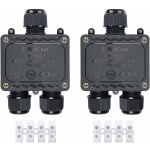 Boîte de dérivation étanche ip68 3 voies pour l'extérieur avec presse - étoupes pour petit boîtier électrique ... Boîte de dérivation étanche ip68 3 voies pour l'extérieur avec presse - étoupes pour petit boîtier électrique ...