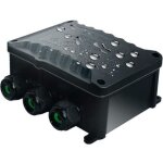 Bo�te de d�rivation �tanche ip68 certification t�v 4 voies avec m25 pour petit bo�tier �lectrique noir ...