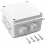 Aougo - boite de derivation, ip65 en plastique abs, etanche exterieur, blanc, 100 x 100 x 70 mm