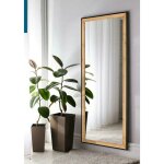 Mirrors and more - miroir d�co design, miroir bianka rectangulaire en cadre bois bois en wood, boite ...