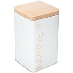 5five simply smart - boîte à farine 1kg métal scandinave nature blanc - 5five 5five simply smart - boîte à farine 1kg métal scandinave nature blanc - 5five