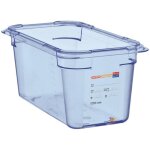 Bo�te herm�tique bleue sans bpa en abs - araven gn 1 / 4