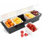 Boîte à ingrédients avec 5 compartiments boîte à épices boîte à fruits avec couvercle transparent pour ... Boîte à ingrédients avec 5 compartiments boîte à épices boîte à fruits avec couvercle transparent pour ...