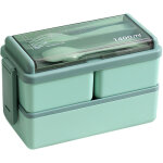 Bo�te � lunch, bo�te � lunch bento avec 3 compartiments et ustensiles, bo�te � lunch micro - ondable, ...