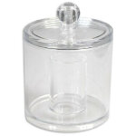 Bo�te � maquillage ronde en coton 2 compartiments organisateur de salle de bain 10238