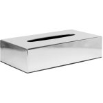Bo�te � mouchoirs chrom�e rectangulaire - bolero
