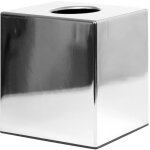 Bo�te � mouchoirs cube chrom�e - bolero