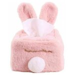 Ensoleille - bote  mouchoirs, lapin en peluche bote  mouchoirs plateau de rangement porte - serviettes ...