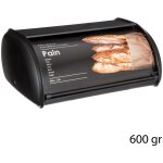 5five simply smart - bo�te � pain en m�tal noire �dition black, 37, 5 cm, �l�gante avec motif pour pain ...