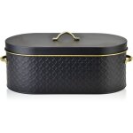 Bo�te � pain sandy noir 34x18xh13cm cookini