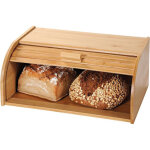Kesper - bote  pain avec volet roulant bambou fsc 40x27x16, 9cm
