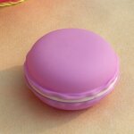 Bo�te � pilules portable mini bo�te de rangement ronde bo�te � bijoux de voyage(violet)