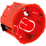 Bote placo appareillage vis et griffes - 67x50mm + vis - rouge zenitech