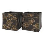 Vicco - bo�te pliante, noir / or, 30 x 30 cm set de 2 options1