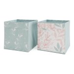 Bo�te pliante, turquoise, 30 x 30 cm set de 2 vicco
