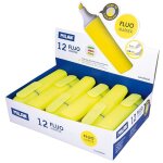 Milan - boite présentoir de 12 marqueurs fluorescents couleur jaune milán Milan - boite présentoir de 12 marqueurs fluorescents couleur jaune milán