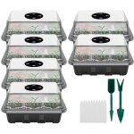 Bo�te de propagation 12 cellules avec couvercle et ventilation - serre d'int�rieur mini pour semis et ...