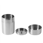 Bo�te de rangement en acier inoxydable pour th�, caf�, sucre - bo�te de conserve pour cuisine