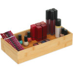 Bo�te de rangement bambou, bord bas sans couvercle, h x l x p : 6 x 30 x 15 cm, cuisine, salle de bain, ...