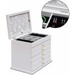 Bote de rangement  bijoux en bois 6 couches, style moderne, ide cadeau, grand espace, montres, colliers, ...