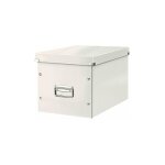 Bote de rangement carton leitz click & store wow cube format l blanc