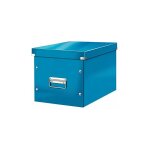 Bo�te de rangement carton leitz click & store wow cube format l bleu