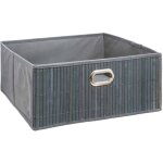 Bo�te de rangement design en bambou et tissu mix'n modul