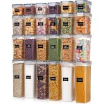 Cozevdnt - boîtes de rangement hermétiques avec couvercles, 24 boîtes en plastique pour cuisine et garde ... Cozevdnt - boîtes de rangement hermétiques avec couvercles, 24 boîtes en plastique pour cuisine et garde ...