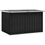 Vidaxl ? coffre de jardin anthracite 149x99x93 cm ? acier galvanis� robuste ? ouverture facile avec couvercle ...