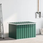 Bo�te de rangement de jardin vert 109x67x65 cm