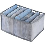 Bo�te de rangement pour jeans, 4 pi�ces organisateur de garde - robe, rangements bo�tes de jeans, bo�te ...