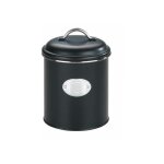 Boite de rangement mtal avec couvercle et tiquette dcorative, nero, rangement pomme de terre, oignons, ...