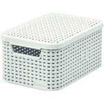 Boîte de rangement style 6l - aspect rotin texturé - pour chambre, salon, salle de bain, buanderie - ... Boîte de rangement style 6l - aspect rotin texturé - pour chambre, salon, salle de bain, buanderie - ...