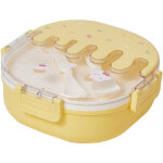 Bo�te - repas bento enfants adulte 3 compartiments plastique glace amusante avec fourchette cuill�re ...