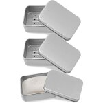 Bo�te � savon en aluminium, 3 porte savons avec �gouttoir amovible, sans plastique et convient � tous ...