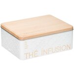 5five simply smart - bote  th en mtal 'scandi edition' - blanc / beige - l 20, 5 x l 16 x h 8, 5 ...