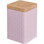 Boite � th� en m�tal - rose