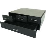 Hhg - bo�te � tiroirs pour capsules de caf� / sachets de th� 764, bo�te de rangement avec 4 tiroirs caisse ...