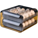 Bo�te � ?ufs avec 32 compartiments de type tiroir � ?ufs double couche pour r�frig�rateur