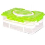 Bo�te � ?ufs � deux �tages - pour 24 ?ufs - bo�te de haute qualit�, poign�e de transport, support � ?ufs ...