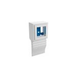 Boitier appareillage 45x45 pour plinthe lectrique belle poque 20x80mm blanc 114311 - ggk