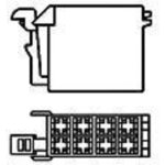 Te connectivity - botier femelle pour cble srie j - p - t 2 - 963217 - 1 nbr total de ples 16 pas: ...
