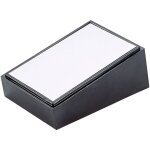 Bo�tier pupitre teko 102. 9 plastique, aluminium noir, argent (l x l x h) 109 x 70 x 50 mm 1 pc(s)