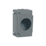 Bo�tier r�versible simple hypra pour prises 2p + t , 3p + t et 3p + n + t 32a - 1 entr�e - iso25 - plastique ...