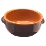 Bol  2 poignes, 14 cm, couleur bruna coli