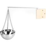 Bol aromatique pour sauna - accessoire pour sauna en acier inoxydable de 12, 7 cm diffuseur d'huiles ...