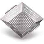 Bol barbecue 100 % inox - id�al pour griller les l�gumes, adapt� � tous types de barbecues, accessoires ...