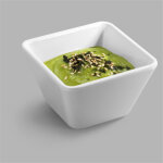 Bol carr� blanc � sauce en m�lamine 7 � 30 cm - pujadas