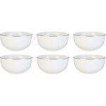 Bol en porcelaine liseré doré 50 cl lot de 6 Bol en porcelaine liseré doré 50 cl lot de 6